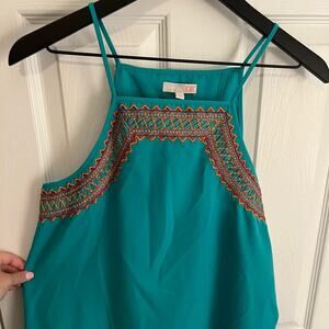 Gianni Bini Teal Tank w/Open Back